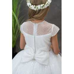 HANDMADE WHITE FIRST HOLY COMMUNION DRESS T-984