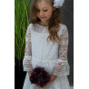 White Handmade Lace First Holy Communion Dress Style DEBORA