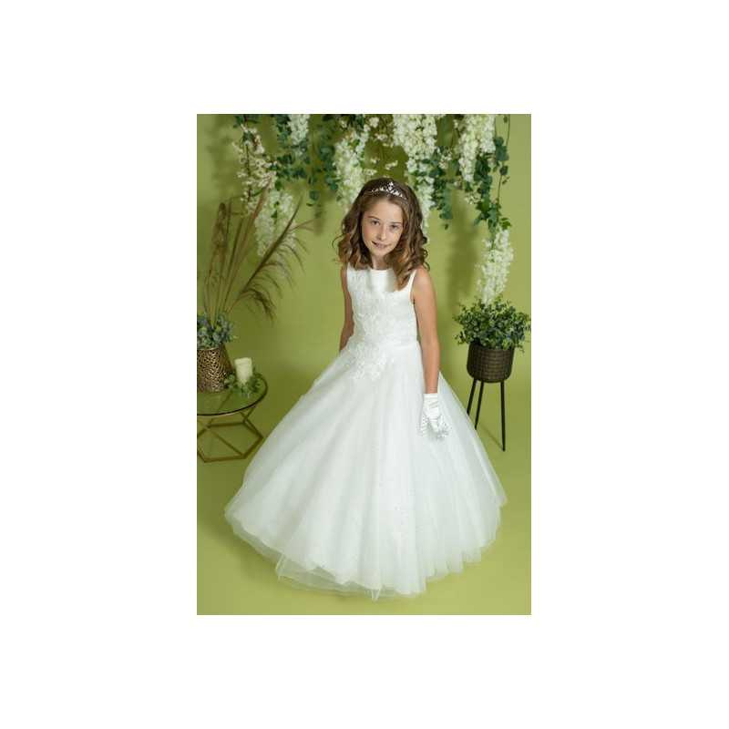 LINZI JAY WHITE FIRST HOLY COMMUNION DRESS STYLE SOFIA