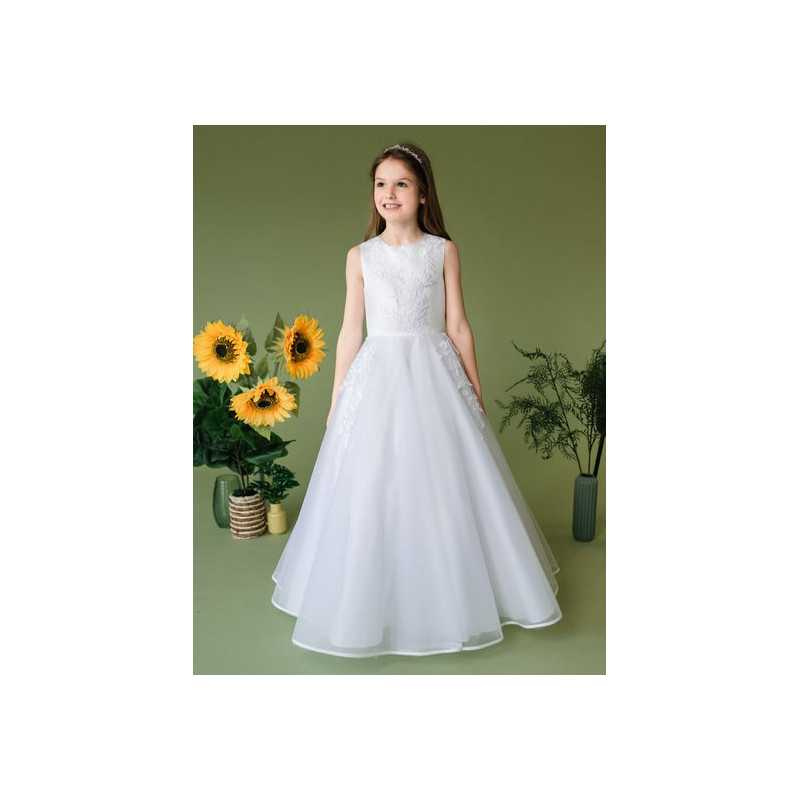 LINZI JAY WHITE FIRST HOLY COMMUNION DRESS STYLE RIVER