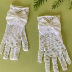 White First Holy Communion Gloves Style LG89WT2