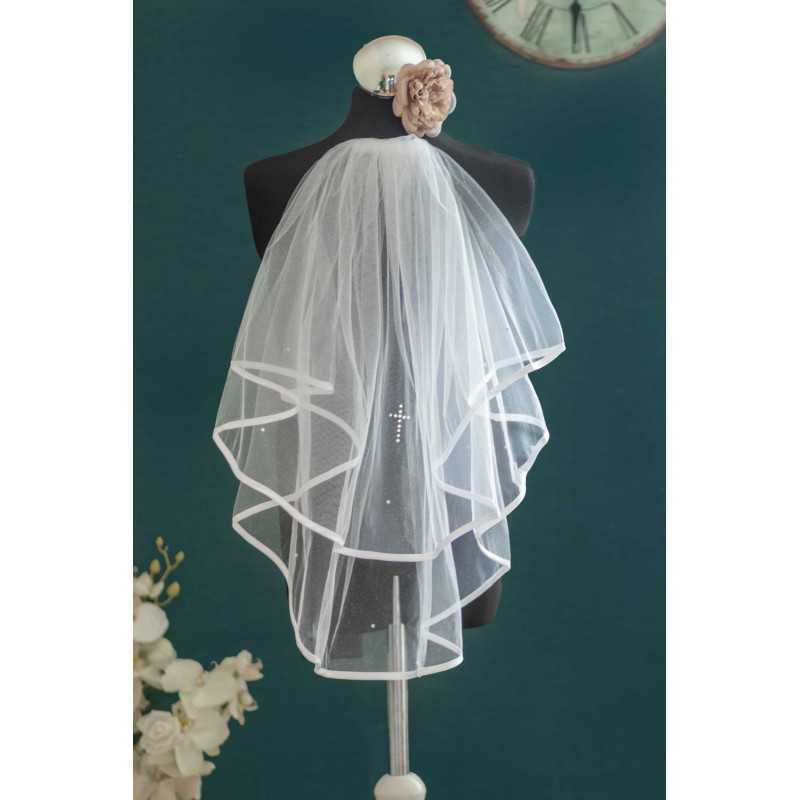 White Holy Communion Veil CV178