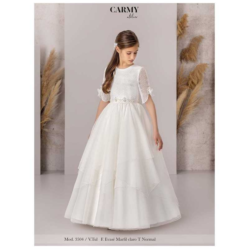 Handmade Unusual Ivory First Holy Communion Dress Style 3504