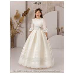 IVORY/MINT HANDMADE FIRST HOLY COMMUNION DRESS STYLE 3301 EF