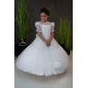 HANDMADE WHITE FIRST HOLY COMMUNION DRESS T-115