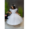 HANDMADE WHITE FIRST HOLY COMMUNION DRESS T-113