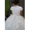 HANDMADE WHITE FIRST HOLY COMMUNION DRESS T-125