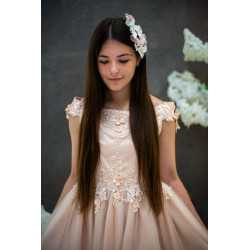 Peach Confirmation Dress Style FA04