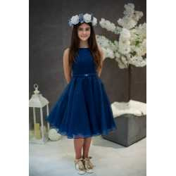 Navy Confirmation Dress Style Ko20108