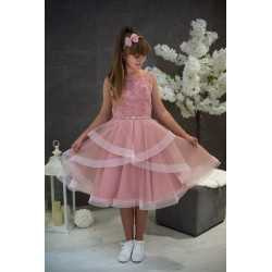 Dusky Pink Confirmation Dress Style Ko20106