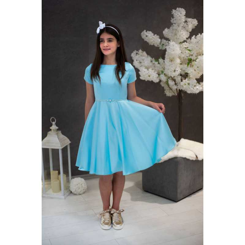 Ocean Blue Confirmation Dress Style Ko20105