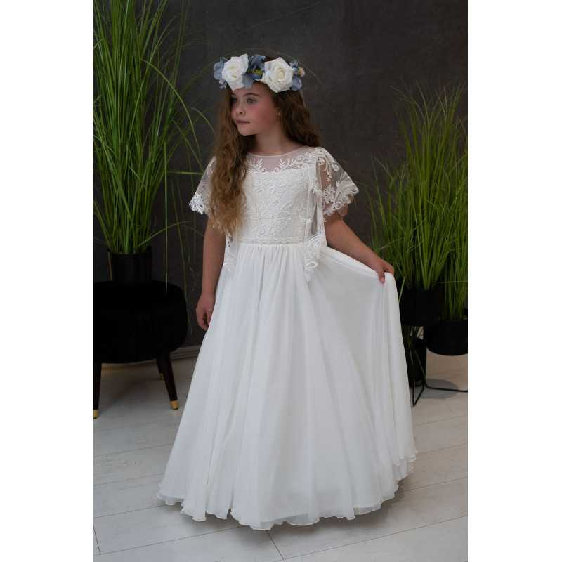 Ivory Handmade First Holy Communion Dress Style CINDY IVORY