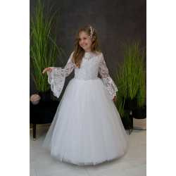 White Handmade First Holy Communion Dress Style BRITNEY