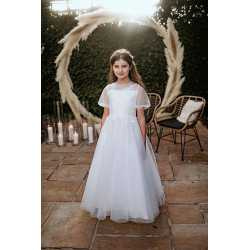 White First Holy Communion Dress Style GEA