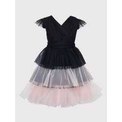 Black/Pink Confirmation Dress Style 2W-06