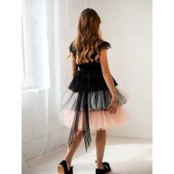 Black/Pink Confirmation Dress Style 2W-06