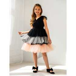 Black/Pink Confirmation Dress Style 2W-06