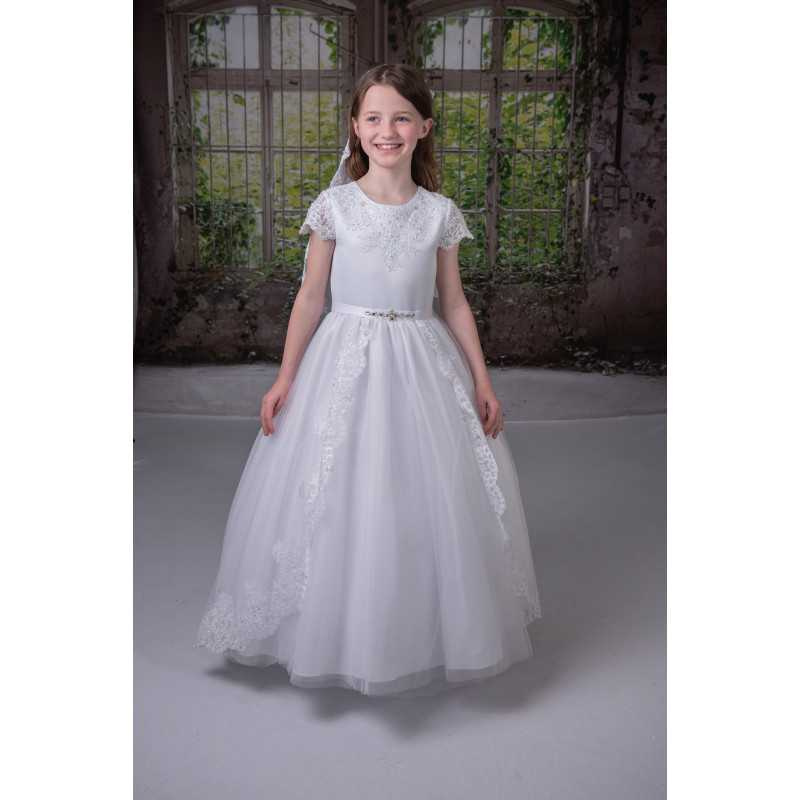 Sweetie Pie First Holy Communion White Dress Style 4001