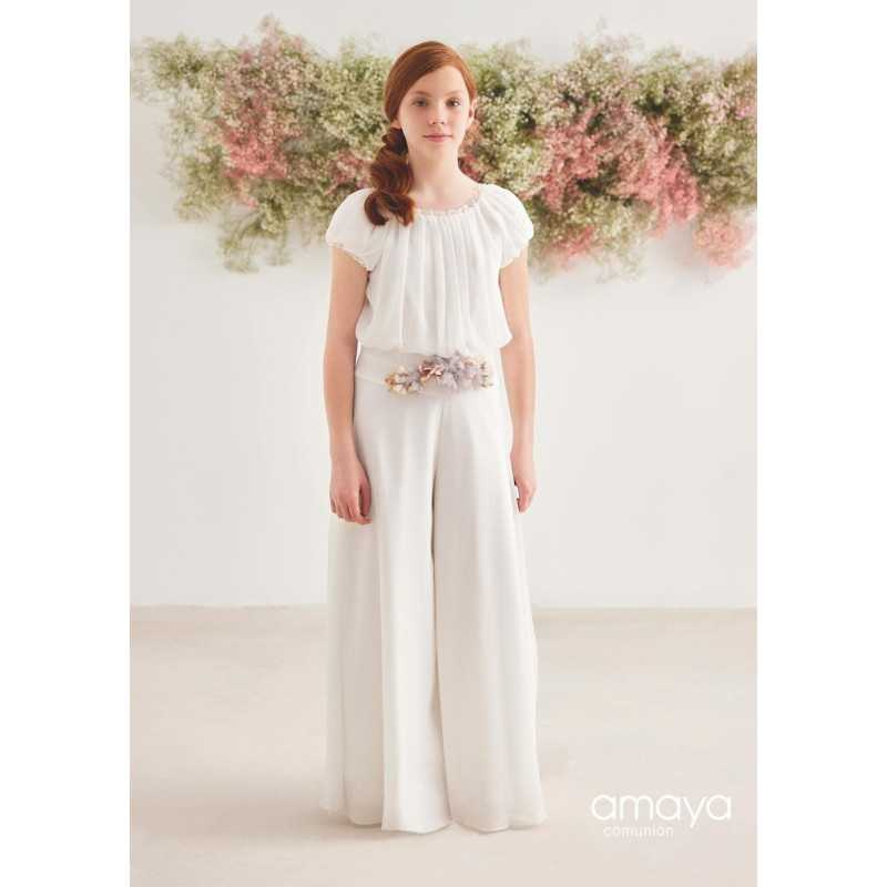 Ivory First Communion Jumpsuit Amaya Style 576033