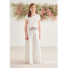 Ivory First Communion Jumpsuit Amaya Style 576033