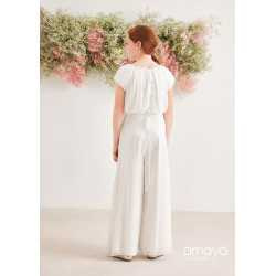 Ivory First Communion Jumpsuit Amaya Style 576033