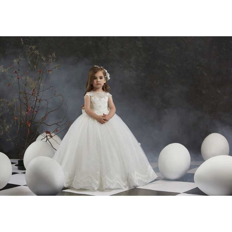 White First Holy Communion Dress Style 3038