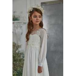 WHITE FIRST HOLY COMMUNION DRESS STYLE 3315