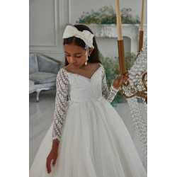 WHITE FIRST HOLY COMMUNION DRESS STYLE 3309