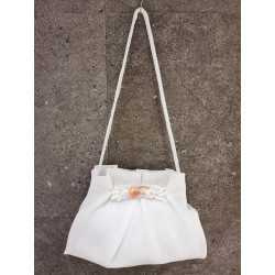 HANDMADE WHITE/PINK CARMY FIRST HOLY COMMUNION HANDBAG STYLE CL9793/66