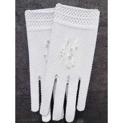 White First Holy Communion Gloves Style HB2952