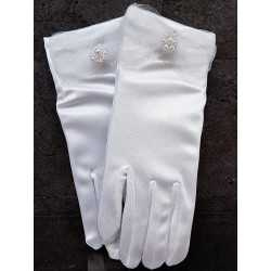 White Communion Gloves Cg762