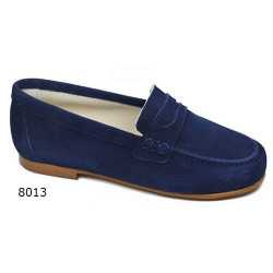 Navy Handmade Spanish Boys Communion Shoes Style 8013