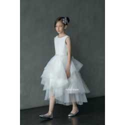 TETER WARM IVORY HANDMADE FIRST HOLY COMMUNION DRESS STYLE G17