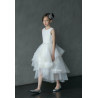 TETER WARM IVORY HANDMADE FIRST HOLY COMMUNION DRESS STYLE G17