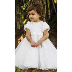 Sarah Louise Baby Girls Ivory Christening Dress Style 070094