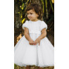 Sarah Louise Baby Girls Ivory Christening Dress Style 070094