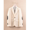 ONE VARONES IVORY WITH NAVY PATCHES FIRST HOLY COMMUNION JACKET STYLE 10-04020