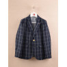 Navy/Blue Checkered First Holy Communion/Special Occasion Jacket Style 10-04074