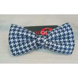 ONE VARONES BOYS NAVY & WHITE HOUNDSTOOTH FIRST HOLY COMMUNION/SPECIAL OCCASION BOYS BOW TIE STYLE 10-08025 188