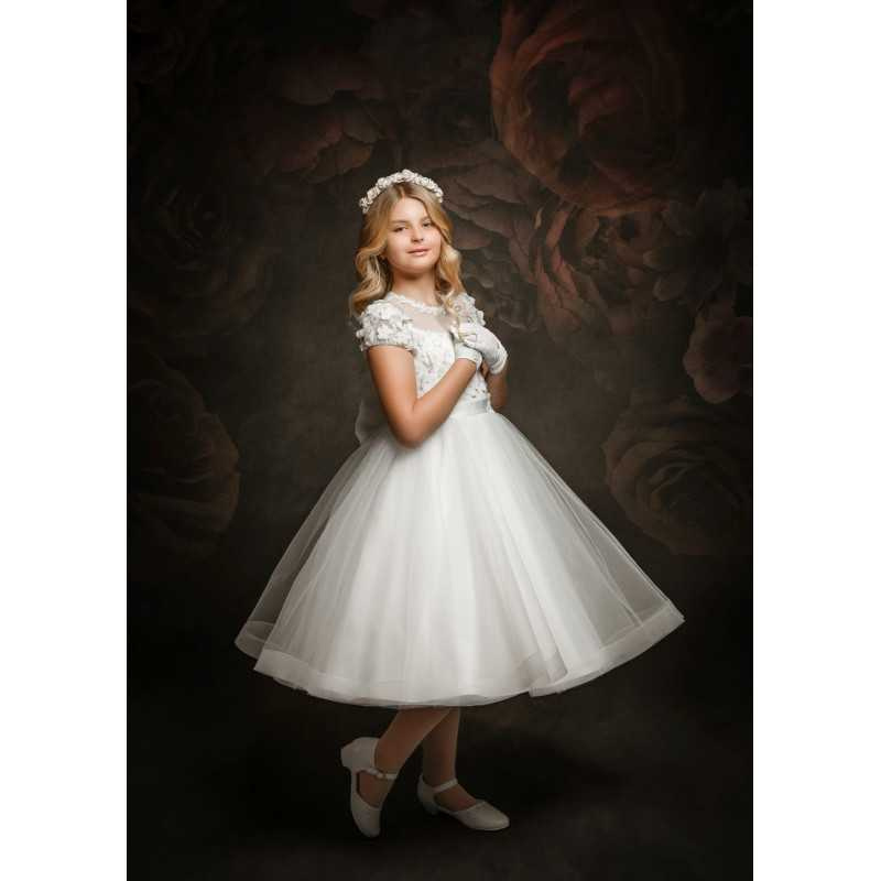 HANDMADE FIRST HOLY COMMUNION DRESS STYLE A2