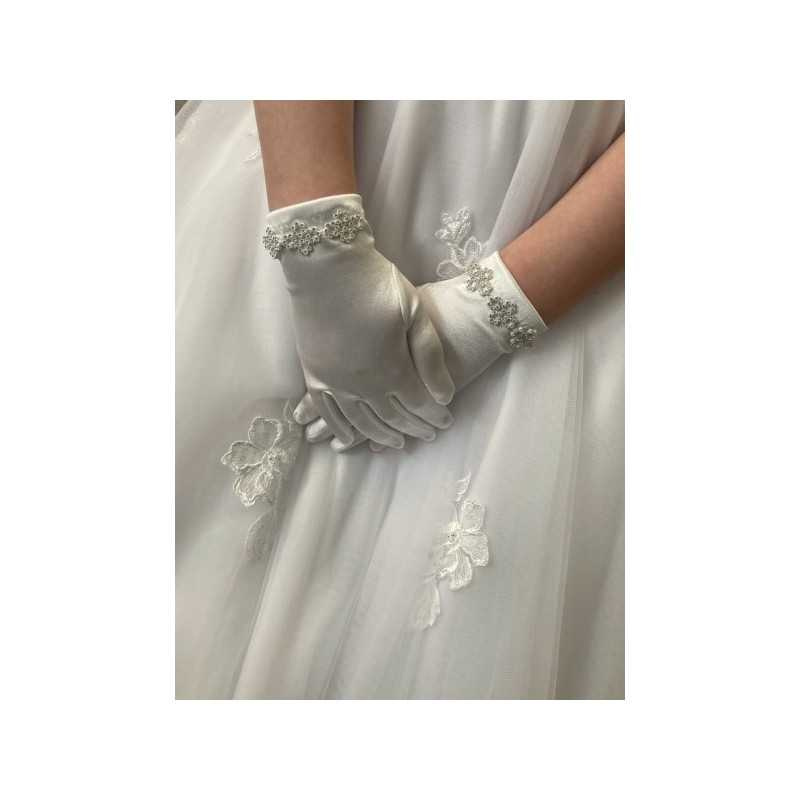 Ivory First Holy Communion Gloves Style 787 BIS