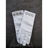 WHITE FIRST HOLY COMMUNION GLOVES STYLE 817