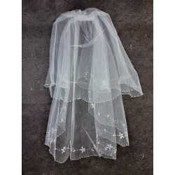 White First Holy Communion Veil Style 9003