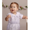 BABY BOY CHRISTENING ROMPER IN WHITE STYLE OSCAR