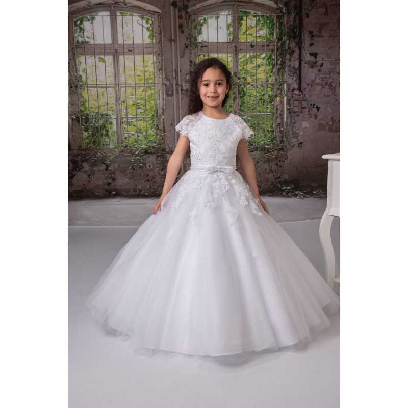 Sweetie Pie First Holy Communion White Dress Style SR718