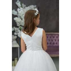 Handmade White First Holy Communion Dress Style IVY MCH