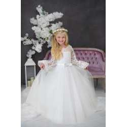 Handmade White First Holy Communion Dress Style HILMA MCH