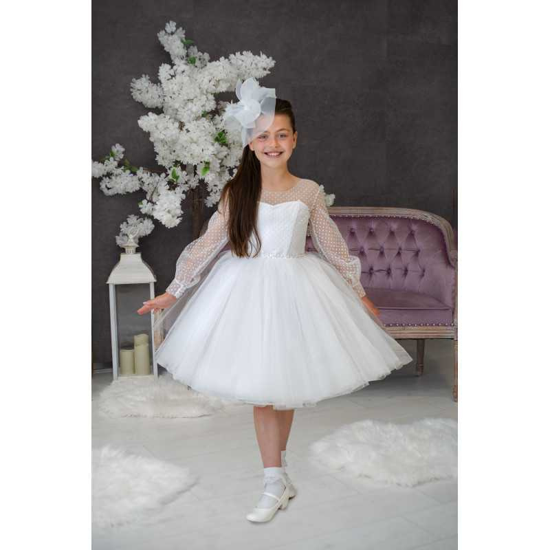 Handmade White First Holy Communion Dress Style BRITTANY MCH