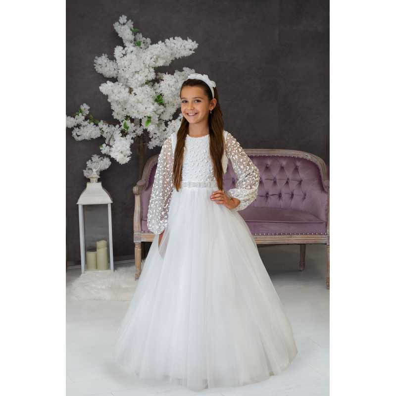 Handmade White First Holy Communion Dress Style LUCY MCH