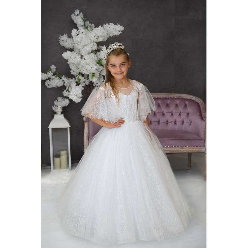 Handmade White First Holy Communion Dress Style PEGGY MCH